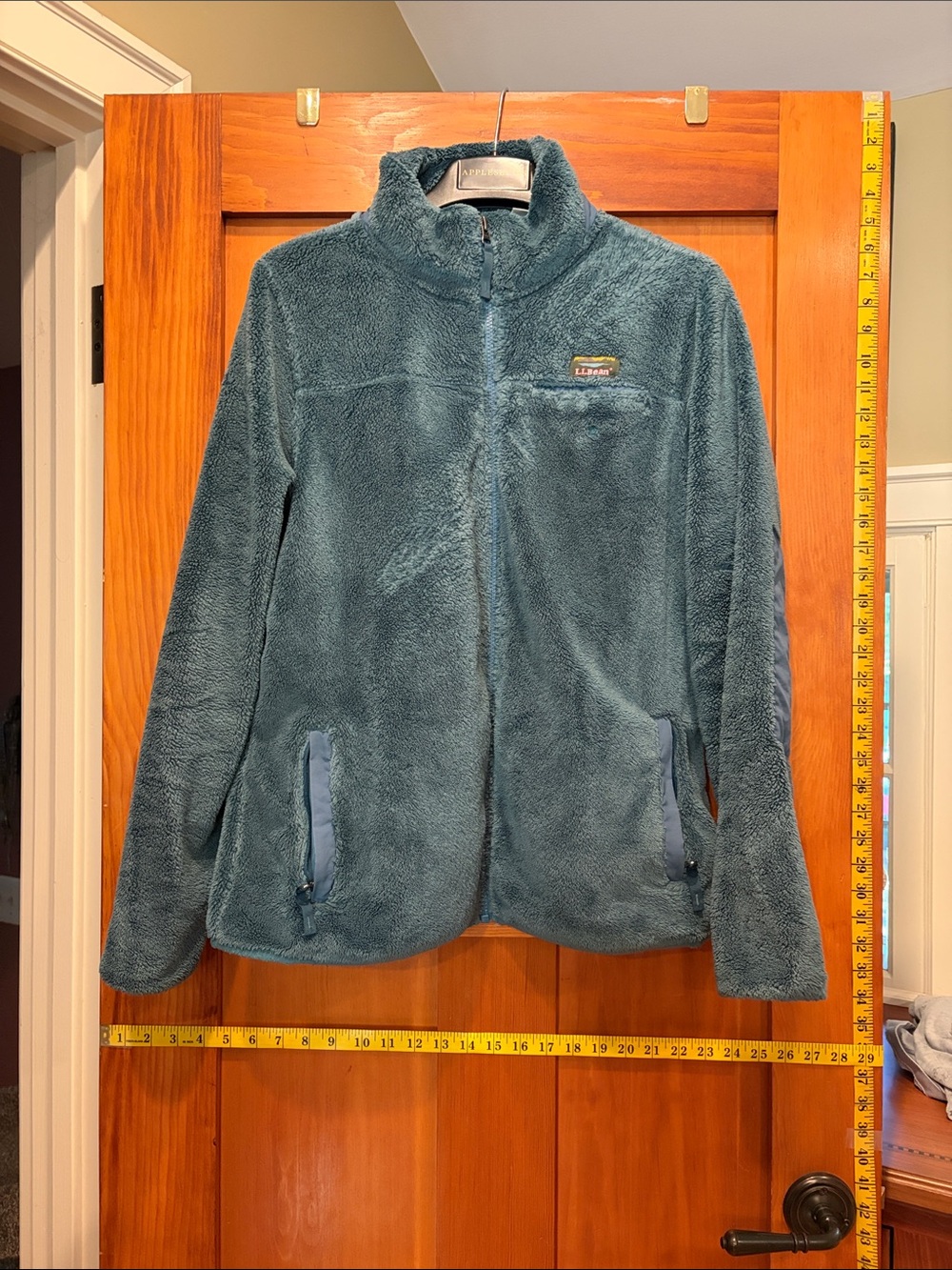 L.L. Bean Women's Plush Full-Zip Jacket in Teal Blue